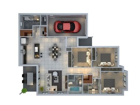 gambar denah rumah minimalis keluarga  kamar sejasacom