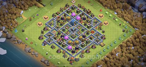 Best Unbeatable Base Th With Link Hybrid Town Hall Level Anti Loot Base Copy
