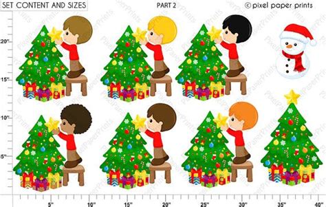 Christmas Boys Christmas Clipart Clip Art And Digital Paper Set