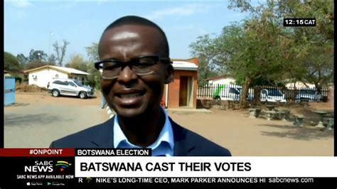 Botswana Elections Alliance For Progressives Ndaba Gaolathe Casts His Vote Youtube