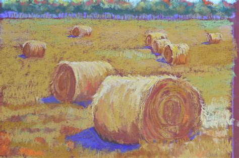 Hay Bales Ii Painting By Pat Olson Fine Art And Whimsy Pixels