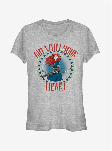 Disney Pixar Brave Merida Aim With Heart Girls T Shirt Girls Tshirts