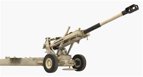 Artillery M198 155mm Howitzer Model Turbosquid 1265088