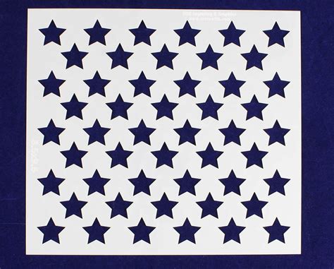 50 Star Field Stencil Us American Flag 85h X 95l Walmart