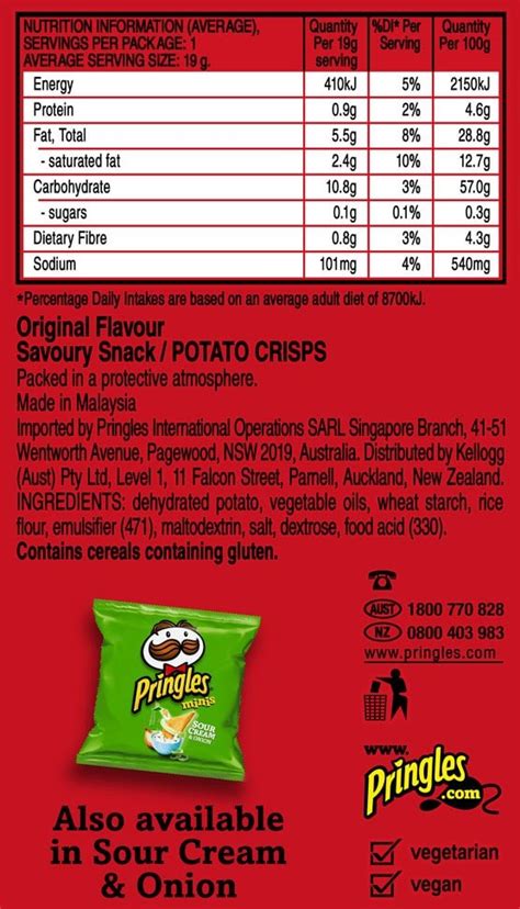Pringles Minis Original Potato Chips Multipack