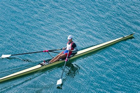 Images Rowing Single Scull Man Rowing Single Scull — Stock Photo