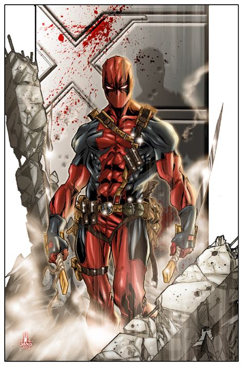 deadpool pin up comic art community gallery of comic art