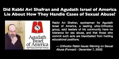 the awareness center inc international jewish coaltion against sexual assault did rabbi avi