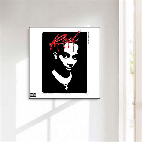 Playboi Carti Whole Lotta Red Music Album Cover Canvas Poster Etsy