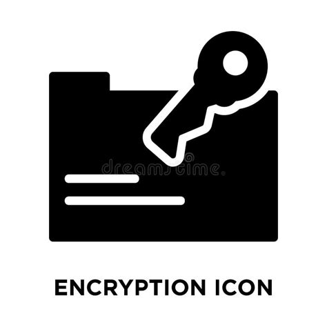 Encrypted Icon Vector Sign And Symbol Isolated On White Background