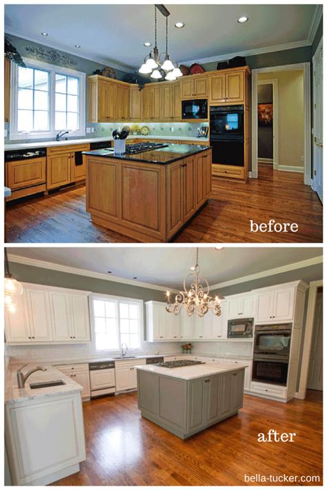 Before And After Pictures Kitchen Cabinet Painting Kitchen Cabinets