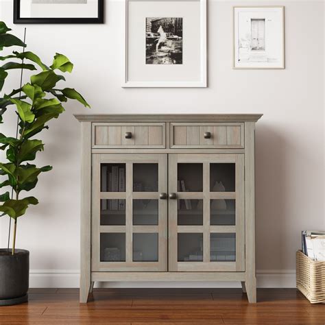 36w x 24h x 12d. WyndenHall Normandy Solid Wood 36 inch Wide Rustic ...