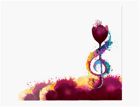 Colorful Border And Music Note Colorful Music Note Border Hd Png