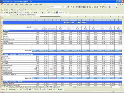 Best Personal Budget Spreadsheet Throughout 017 Simple Personal Budget