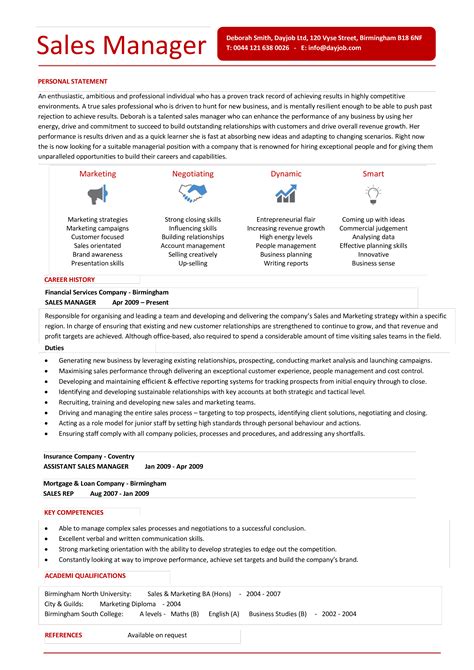 Sales Manager Resume Example Amp Writing Tips For 2021 Riset