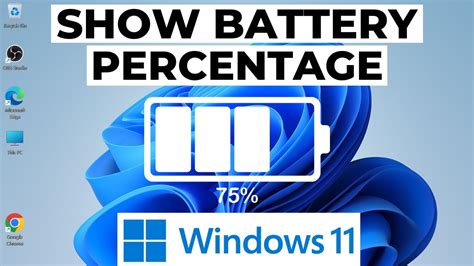 How To Show Battery Percentage On Windows 11 Youtube