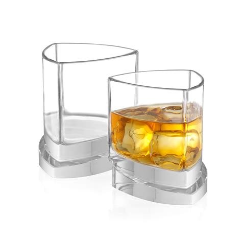 Triangle Collection Set Of 2 Whiskey 2 Martini 4 Shot Glasses Joyjolt Touch Of Modern