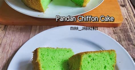Resep Pandan Chiffon Cake 5 Telur Tanpa Bp Dan Tanpa Cot Oleh Mira