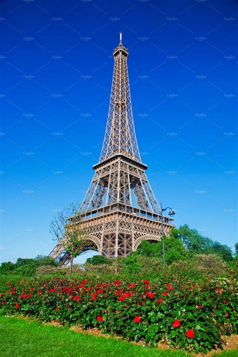 Eiffel Tower Paris France High Quality Architecture Stock Photos