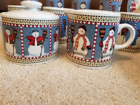 Sakura Snowman Debbie Mumm Christmas Winter Holiday Dishes Other