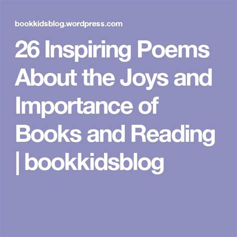 26 Inspiring Poems About The Joys And Importance Of Books And Reading
