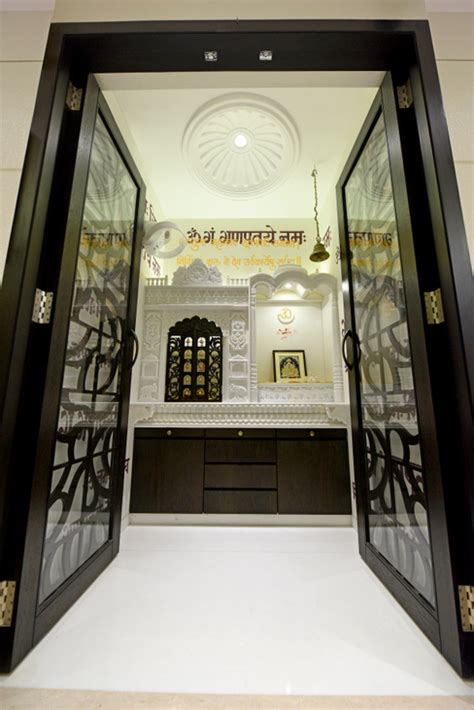 Pooja Room Door Designs With Glass And Wood Glass Designs