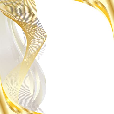Golden Wavy Lines Border Png Vector Psd And Clipart With Transparent