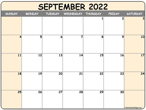 September 2022 Calendar Free Printable Calendar Templates