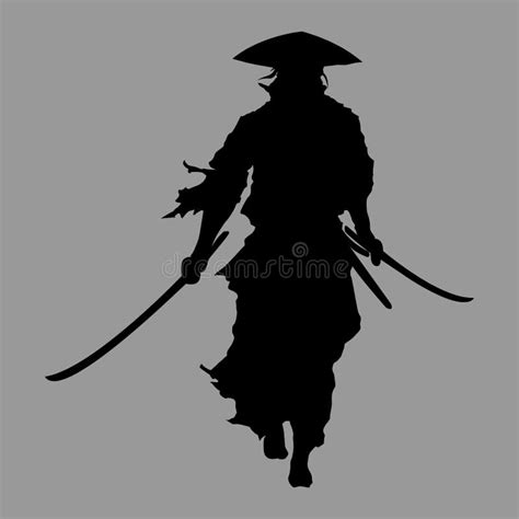 Samurai Silhouette Stock Illustration Illustration Of Blade 96124081