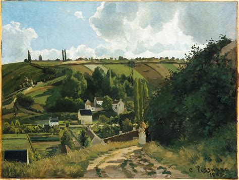 Soleil couchant, pontoise, france, 1879. File:Camille Pissarro Jalais Hill, Pontoise The ...