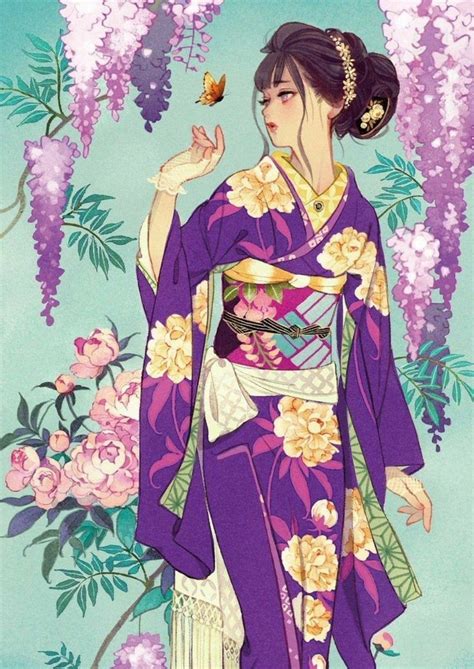 Pin By Minh Anh On Paint Tranh Dạy Vẽ Anime Kimono Anime Art