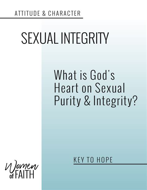 Sexual Integrity Balancing Your Passion With Purity