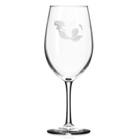 Mermaid 18 Oz Wine Glass Set Of Four Glassware Rolf Glass