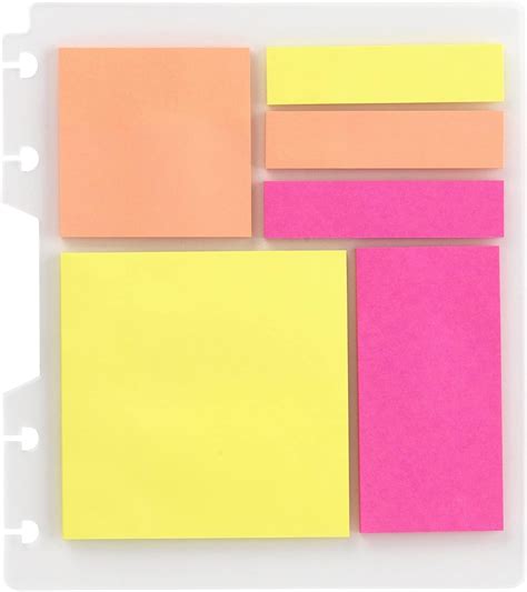 Amazon Com Tul Discbound Bright Sticky Note Pads Assorted Colors