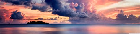 Sunset Clouds Guam Ultra Hd Desktop Background Wallpaper For