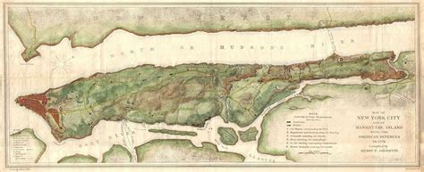 1878 Bien And Johnson Map Of New York City Manhattan Island During