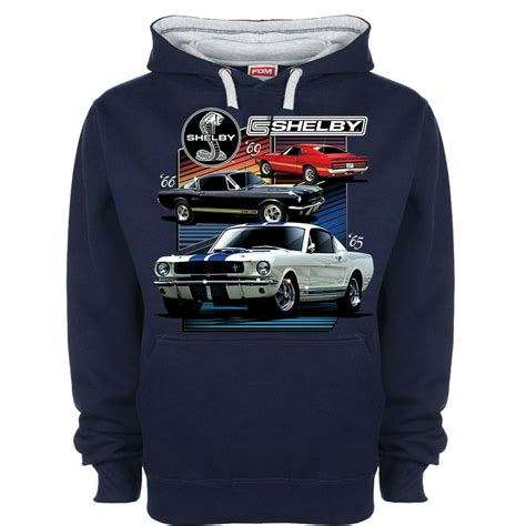 Ford Mustang Carroll Shelby Hoodie Classic 69 Gt 500 American Muscle