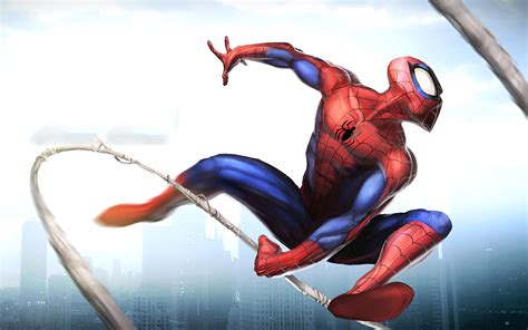 Spider Man Swinging His Web Myconfinedspace