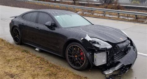 Steph Currys Porsche Panamera Crash Caught On Camera Carscoops
