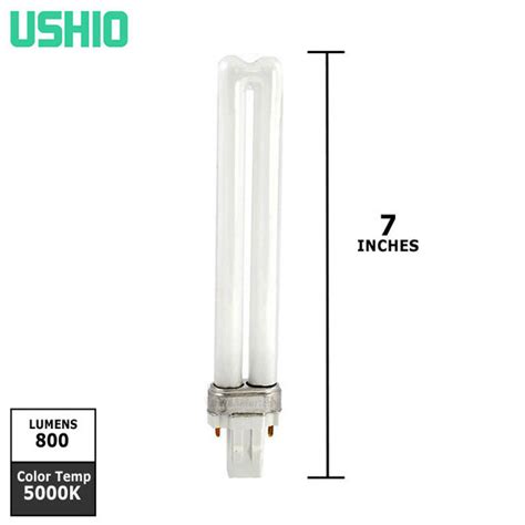 Ushio 13w 5000k Single Tube Gx23 2 2 Pin Fluorescent Light Bulb