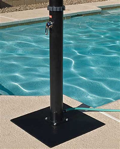 Outdoor Solar Shower With Base For Swimming Pools