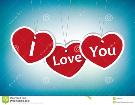 I Love You Greeting Card Stock Photos Image 17800443