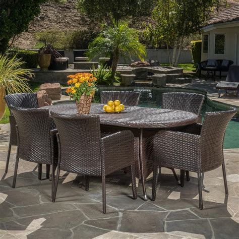 Maybe you would like to learn more about one of these? Noble House Corsica Multi-Brown 7-Piece Wicker Outdoor ...
