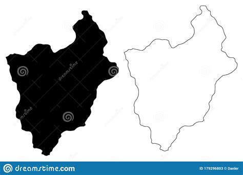 Mongar District Districts Of Bhutan Kingdom Of Bhutan Map Vector