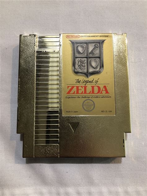 The Legend Of Zelda Gold Tested And Working Nes Used