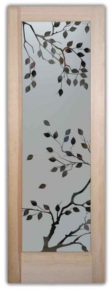 Frosted Glass Doors Etched Glass Cherry Tree Door Sans Soucie Bathroom Doors Modern Sliding