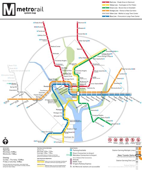 Transit Maps Unofficial Map Washington Dc Metro Map By Peter Dovak