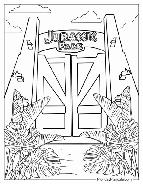Jurassic Park Dibujos Para Colorear T rex Y Pteranodon Páginas