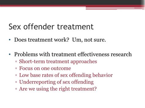 Ppt Sex Offenders Treatment And Risk Assessment Powerpoint