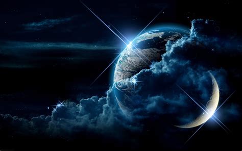 Background, projects, designing, picsart, moon png clipart. Earth and Moon in Space Wallpaper | Cool backgrounds, Cool ...